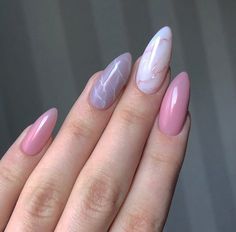 Lilac Nails, May Nails, Red Polish, Galaxy Nails, Gel Nails Diy, Almond Acrylic Nails, Red Prom, Oval Nails