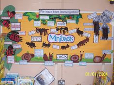 a bulletin board with lots of different things on it