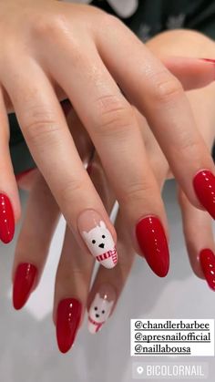 Snowman Nails, Holiday Nails, Santa Hat, Polar Bear, Nail Ideas, Nail Designs