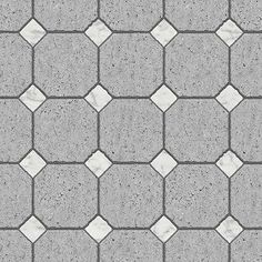 a gray and white tiled floor with small squares on the top, in an irregular pattern