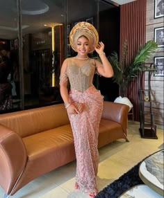 Wedding Guest, lace style, Owanbe dress, Dress for ladies & women, Nigerian trendy gown Asoebi Lace Styles Classy, Yoruba Wedding Dress, Nigeria Dress, Igbo Wedding Dress, Asoebi Lace Styles, Asoebi Style, African Couture, Igbo Wedding, Nigerian Lace Styles Dress