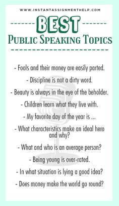 the best public speaking topics for kids to use on their own speech book, which is also