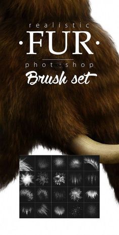 Fur Realistic Painting Brushes for Photoshop Procreate brushes #procreatebrushes Photoshop Painting Tutorial, Photoshop Tutorial Graphics, Tutorial Painting, Brushes For Photoshop, Photoshop Brushes Free, Illustrator Brushes, Photoshop Collage, Beginner Photo Editing, Painting Brushes