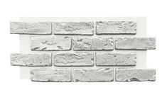 a white brick wall that is made out of cement