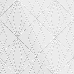 an abstract white wallpaper pattern with lines and shapes on it's surface, as well as in the background