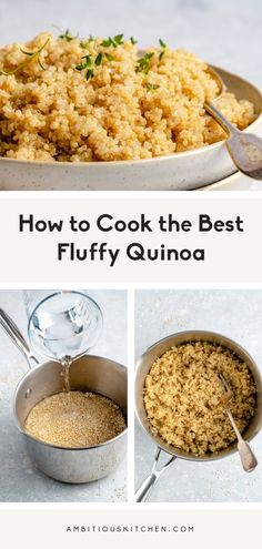 how to cook the best fluffy quinoa