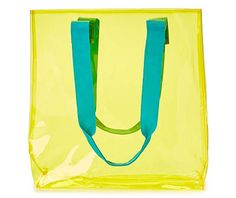 Keep your beach-day essentials in reach and in sight thanks to this cute tote. It features a transparent yellow design, contrasting carrying straps and an easy-care PVC construction. You'll love reaching for it on beach days, pool days or during errands! Yellow Design, Big Lots, On Beach, Pool Days, Beach Days, Beach Day, True Colors, Pool, Tote Bag