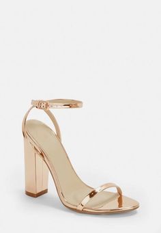 Rose Gold Block Heels, Black Heels Prom, Gold Block Heel Sandals, High Heel Sandals Outfit, Gold Block Heels, Brian Atwood Heels, Giuseppe Zanotti Heels, Manolo Blahnik Heels, Prom Heels