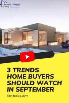 3 Trends
Home Buyers should watch in September Lender Marketing Ideas, Mortgage Lender Marketing, Buyer Tips Real Estate, Lenders Mortgage, Lanai Decorating