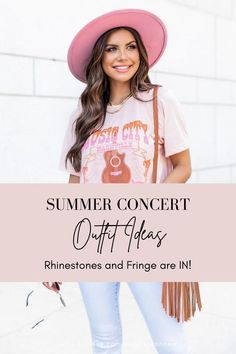 Summer is the perfect time for concerts and festivals which means you need something to wear! If you are looking for the perfect summer concert ideas, let me show you some of my favorites! Rhinestones and fringe are big, cowboy boots and hats and country chic are all the rage. Check out the blog for more and don't miss the discount code! 😉