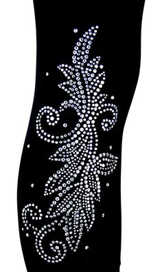 EMBELLISHED RHINESTONE & SILVER STUD DESIGNThese are full-length regular one size leggings (Depending on your height)They will fit a woman size small up to a size large (Depending on your shape and how tight you like them)The measurements below are with the leggings laying flat and unstretchedWaist = 28" (Unstretched Total Circumference) Length from waist to ankle = 32" (Unstretched)Inseam = 24" (Unstretched)Rise = 8" (Unstretched)The material is a blend of 92% nylon & 8% spandexI embell Embroidery Pants, Rhinestone Projects, Yoga Style, Leaves Design, Womens Leggings, Long Knit, Rhinestone Designs, Rhinestone Studs, Butterfly Design