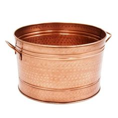 a large metal pot with handles