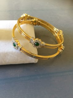 Daily Wear Gold Bangles Indian Latest, Daily Wear Gold Bangles, Latest Gold Bangles, Bangles Ideas, Baby Jewelry Gold