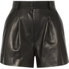 Chic Short-length Faux Leather Bottoms, Luxury High-waist Leather Pants With Pockets, Fitted High-waisted Leather Shorts, Luxury Fitted Leather Shorts, Luxury High-waisted Leather Shorts, Womens Summer Shorts, Leather Pant, Womens Trousers, Sheep Leather