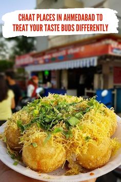 Chaat Places In Ahmedabad To Treat Your Taste Buds Differently | hungrito Food Items, Taste Buds, Treat Yourself, Chutney, Yummy Food, Snacks, Canning