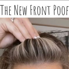 Widows Peak Bangs Hairstyles, Hair Put Up, New Front Poof Hair, Headband Tricks Tips, Easy Styles For Shoulder Length Hair, How To Lift Front Of Hair, Casual Updo For Short Hair, Extra Fine Hair Styles, Hairstyles With Cowlicks For Women