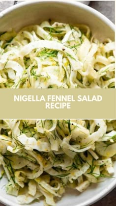 This easy and refreshing Nigella Fennel Salad is the perfect side dish for any meal. Crisp fennel is tossed in a simple honey-lemon dressing, making it light, tangy, and full of flavor. You can easily adjust the ingredients to suit what you have on hand, making it a flexible and nutritious option for any occasion. Italian Fennel Salad, Simple Fennel Salad, Fennel Salad Dressing, Fennel Recipes Salad, Fennel Bulb Recipes, Fennel Salad Recipes, Supper Salads, Fennel Benefits, Recipes With Fennel