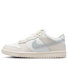 (GS) Nike Dunk Low 'Phantom Light Silver' FB9109-109 Nike School Shoes, Cute Shoes For School, Dunks Outfit, Dunk Lows, Cute Gifts For Friends, Preppy Shoes, Dream List, 10th Grade