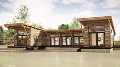 an artist's rendering of a modular home