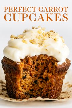 the cover of perfect carrot cupcakes