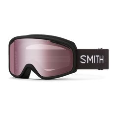 a pair of ski goggles with the word smith printed on it's side