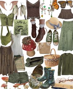 Cottage Core Green Outfit, Goblin Cottage Core, Utility Core Outfits, Green Witch Clothing Aesthetic, Green Cottage Core Outfit, Moss Core Aesthetic Outfits, Which Core Outfits, Cottage Core Witch Aesthetic Outfits, Cottage Witch Aesthetic Outfit