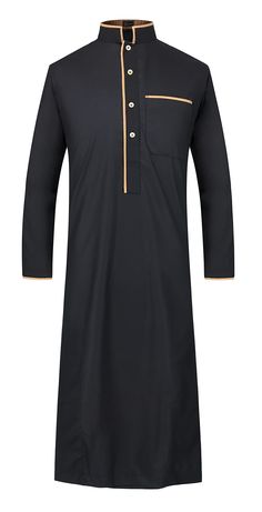 Khamis Design, Luxury Elegant Thobe For Men, Men Jalabiya Styles, Arabic Jubba Design For Men, Jhubba Designs For Men Dubai, Jalabiya For Men, Jalabia For Men, Luxury Men's Thobe With Dabka Detailing, Luxury Black Thobe