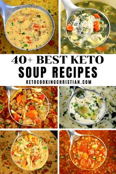 the best keto soup recipes for any type of meal that is ready in less than 30 minutes