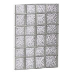 a white glass block wall on a white background