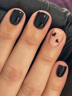 Cute Heart Nails, Short Gel Nails, Heart Nail, Simple Gel Nails, Romantic Mood, Cute Gel Nails, Get Nails