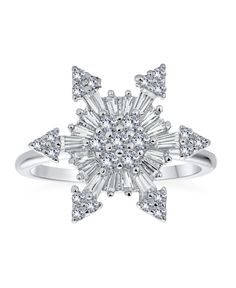 in stock Snowflake Cocktail, Cubic Zirconia Jewelry, Wedding Bridal Jewellery, Spinner Ring, Charm Rings, Ring Fit, Fidget Spinner, Winter Holiday, Bling Jewelry