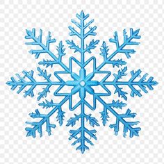 a blue snowflake on a white background with no background, hd png