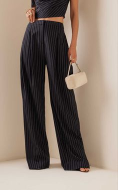 Wool Pants, Carolina Herrera, Couture Fashion, Moda Operandi, Designer Fashion, Harem Pants, Stripes, Relaxed Fit