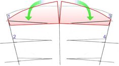 how to draw an airplane's wing with two arrows pointing in the same direction