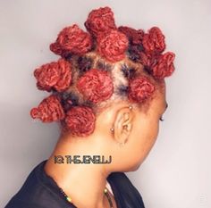 Rass Hairstyles, Bantu Knots On Locs, Loc Crown, Dyed Locs, Red Locs, Colored Locs, Dream Hairstyles, Thick Locs, Dread Styles