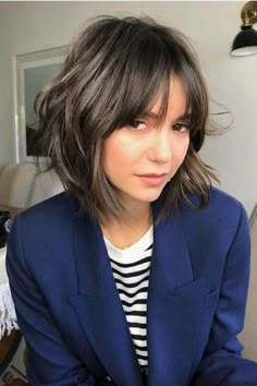 Modern Shag Haircut, Balayage Bob, Short Shag Haircuts, Short Shag Hairstyles, Bob Hairstyles With Bangs, Shaggy Bob, Layered Bob Hairstyles, Fishtail Braid, Fringe Hairstyles