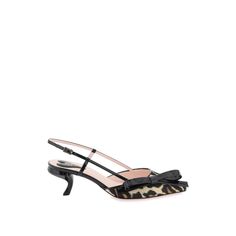 Roger Vivier Slingback Pumps Made Of Animal-Print Fabric With Oversized Patent Leather Bow. Leather Insole With Padded Heart Insert, Virgule Heel, Leather Sole. Materal: 48% Pl 35% Ac 17% Se. Made In: Italy. Color: Mixed Colours. Collection: Fall - Winter 2023. Sku: Rvw63836510osi. Heel Height: 5,5 Cm. Modecraze Is An Online Platform That Offers The Best Designer Products From Europe To Customers All Over The World. Our Exclusive Partnerships With European Retailers Ensure That We Curate A Wide Roger Vivier Sandals, Roger Vivier Flats, Vivier Shoes, Navy Heels, Roger Vivier Shoes, Black Suede Flats, Leather Bow, Ankle Boots Flat, Womens Ballet Flats