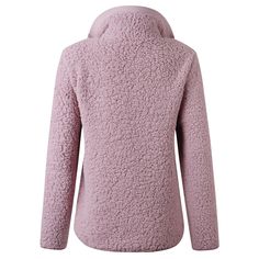 Women's Fleece Sweatshirt Half Zipped Stand Collar Warm Sweatshirt Winter Fleece Tops With Soft Texture, Soft Fleece Winter Tops, Soft Fleece Tops For Winter, Winter Fleece Tops With Fleece Lining, Fleece Sweatshirt With Zipper Closure And Long Sleeves, Fleece Half-zip Top With Fleece Lining, Long Sleeve Fleece Sweatshirt With Zipper Closure, Half-zip Fleece Top With Fleece Lining, Pink Winter Sweatshirt With Zipper Closure