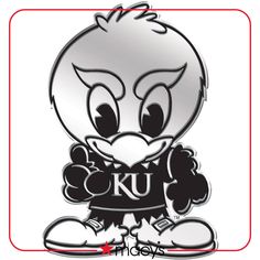 an image of a mascot with the word ku in it's chest and hands