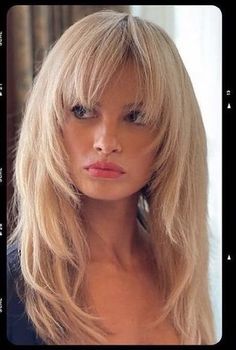 Long Red Hair Styles, Medium Length Platinum Blonde Hair, Bangs For Older Women With Long Hair, Shaggy Lob With Bangs Round Faces, Shaggy Long Hair Choppy Layers, Long Hair Over 50 Older Women, Face Framing Hairstyles, Bangs For Older Women, Shaggy Lob With Bangs