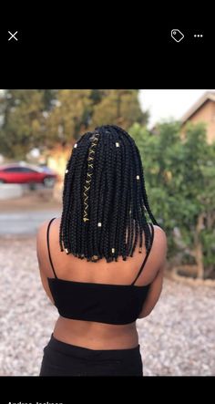 Boxbraid Bob Hairstyles, Half Cornrows Half Box Braids Short, Long Bob Braids Hairstyles, Bob Braids Hairstyles For Black Women, Medium Length Box Braids, Shoulder Length Box Braids, Yarn Braids Styles, Hair Braiding Styles