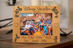 a disney vacation frame with mickey mouse and friends