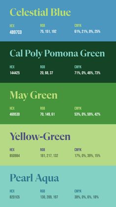 Colors:
4B97C0
144425
46953D
B5D984
82D1C5 University Color Palette, Royal Titles List, Green Color Palettes, Palette Green, Disney Minimalist, Website Color Palette, Green Color Palette, Color Design Inspiration, Green Palette