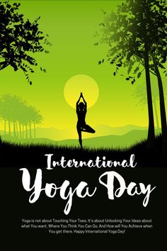 International Yoga Day! Yog Divas Poster, Yog Divas Image, Yoga Day Posters Ideas, June Images, Shivaji Maharaj Jayanti, Yoga Background