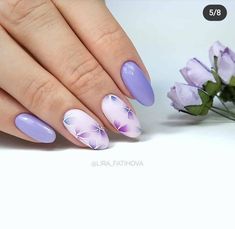 Two Color Nails, Art Deco Nails, Best Nail Art Designs, Nail Photos, Spring Nail Art, Beautiful Nail Designs, Purple Nails