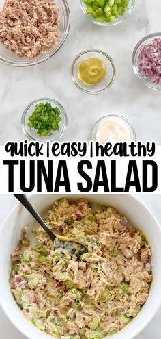 tuna salad without mayo. Tuna No Mayo Recipes, Tuna No Mayo, Tuna Salad Without Mayo, Healthy Tuna Salad Recipe, Yogurt Homemade, Tuna Salad Recipe Healthy, Hummus Salad, Chinese Chicken Salad Recipe, Healthy Tuna Salad