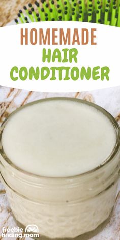 Hair Conditioner Recipe, Homemade Hair Conditioner, Diy Hair Conditioner, Diy Shampoo Recipe, Natural Hair Recipes, Homemade Conditioner, Diy Conditioner, Dollar Diy, Conditioner Recipe