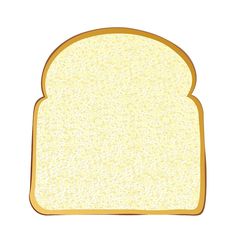 a piece of bread that is yellow and has white speckles on the surface