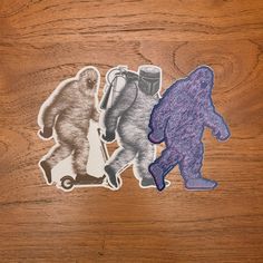 When the gang wants to stick together for a walkabout. 🥾 Where are you adventuring this weekend? 🌲 ⚡️⚡️⚡️ #weekender #bigfootsighting #bigfootsightings #sasquatchsighting #squatch #geekery #geeked #techgeek #storyspark #stickercollector #yetitribe #cryptozoic #cryptozoology #bigfoothunter Sasquatch Sightings, This Weekend