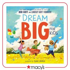 the book cover for dream big for kids